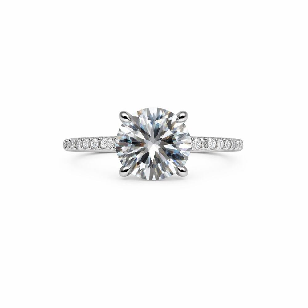 1.5 CT Moissanite Diamond Solitaire Ring